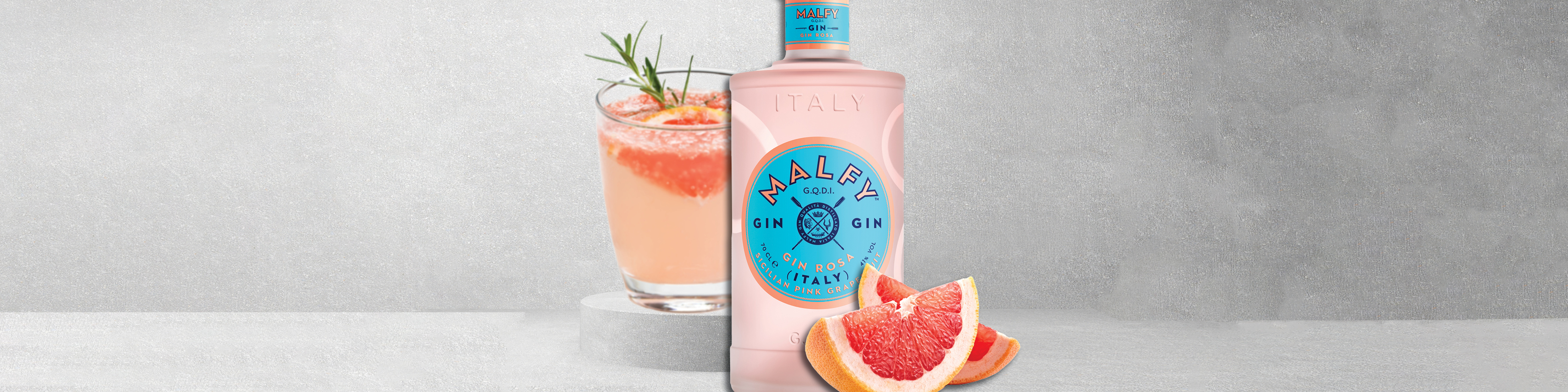 Begin with Malfy Rosa Gin 